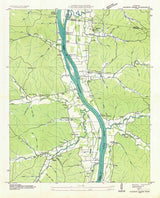 1936 Topo Map of Harmon Creek Tennessee