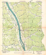 1936 Topo Map of Rushing Kentucky Tennessee