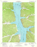1949 Topo Map of Harmon Creek Tennessee