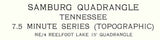 1964 Topo Map of Samburg Tennessee Reelfoot Wildlife