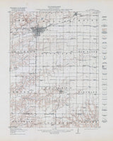 1916 Topo Map of Macomb Quadrangle Illinois