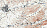 1889 Topo Map of Hazleton Pennsylvania Quadrangle