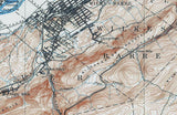 1891 Topo Map of Wilkes-Barre Pennsylvania Quadrangle