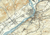 1893 Topo Map of Pittston Pennsylvania Quadrangle