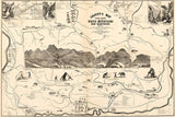 1871 Map of the White Mountains of New Hampshire