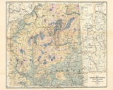 1881 Map of the White Mountains of New Hampshire