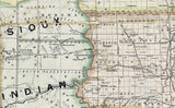 1887 Map of The Dakota Territory