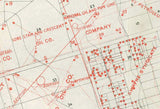 1906 Map of Spindletop Oil Field Beaumont District Texas