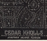 1925 Cedar Knolls Plan of Lots Anastasia Island Saint Augustine Florida