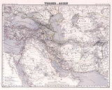1855 Map of Vorder Asien Berlin Middle East Germany
