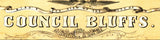 1868 Panoramic Map of Council Bluffs Pottawattamie County Iowa