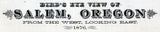 1876 Panoramic Map of Salem Oregon