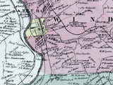 1862 Map of Perry and Windsor Township Berks County Pennsylvania