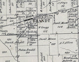 1871 Map of Bethel Township Miami County Ohio
