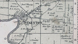 1871 Map of Staunton Township Miami County Ohio