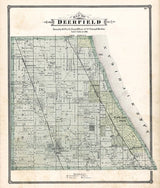 1885 Map of Deerfield Township Lake County Illinois