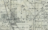 1885 Map of Deerfield Township Lake County Illinois