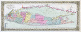 1855 Map of Long Island New York
