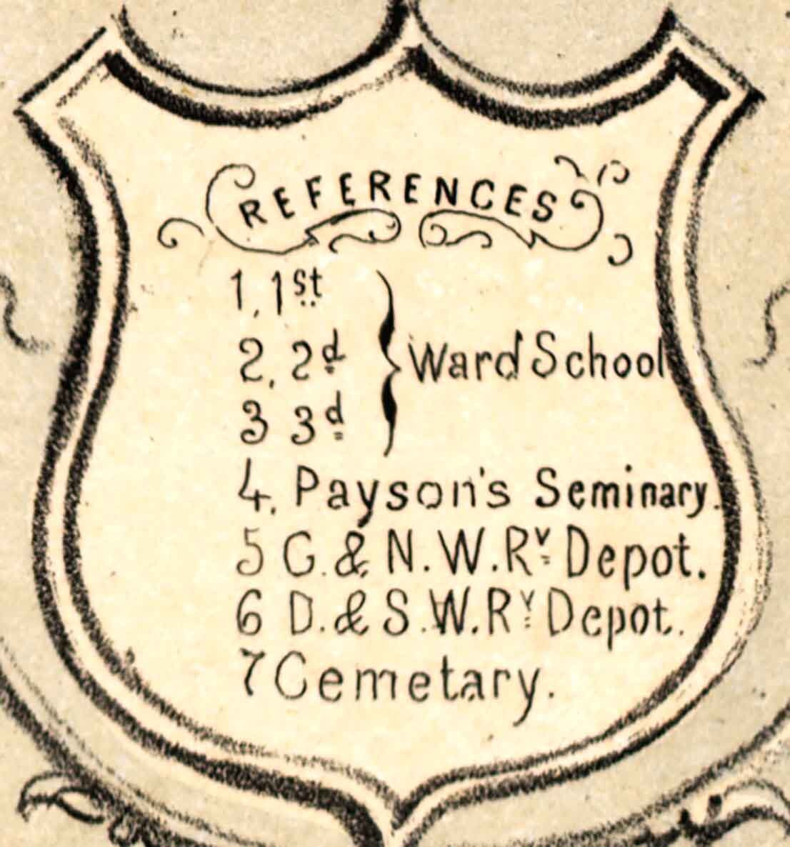 1868 Panoramic Map of Cedar Rapids and Kingston Linn County Iowa