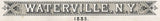1885 Panoramic Map of Waterville New York