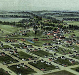 1891 Panoramic Map of Ardmore Indian Territory Oklahoma