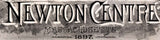 1897 Panoramic Map of Newton Centre Massachusetts