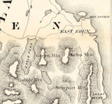 1872 Map of Mount Desert Island Maine