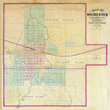 1878 Map of Rochester Olmsted County Minnesota