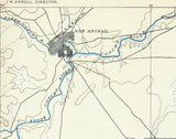 1892 Topo Map of San Angelo Texas