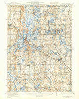 1923 Topo Map of Grays Lake Illinois Quadrangle