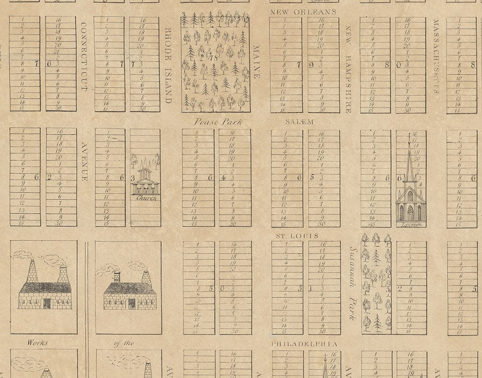 1837 Map of Iron Mountain City Missouri