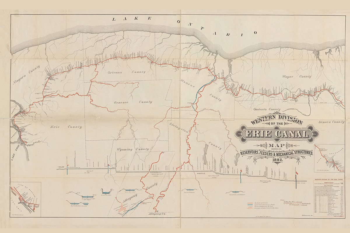 1882 Map Set of the Erie Canal