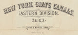 1881 Map of the Erie Canal Eastern Division