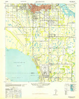 1947 Topo Map of Bradenton Florida