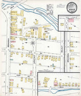 1892 Sanborn Map of Bangor Northampton County Pennsylvania