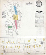 1896 Sanborn Map of Avoca Luzerne County Pennsylvania