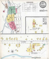 1897 Sanborn Map of Blossburg Tioga County Pennsylvania