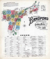 1899 Sanborn Map of Bradford McKean County Pennsylvania