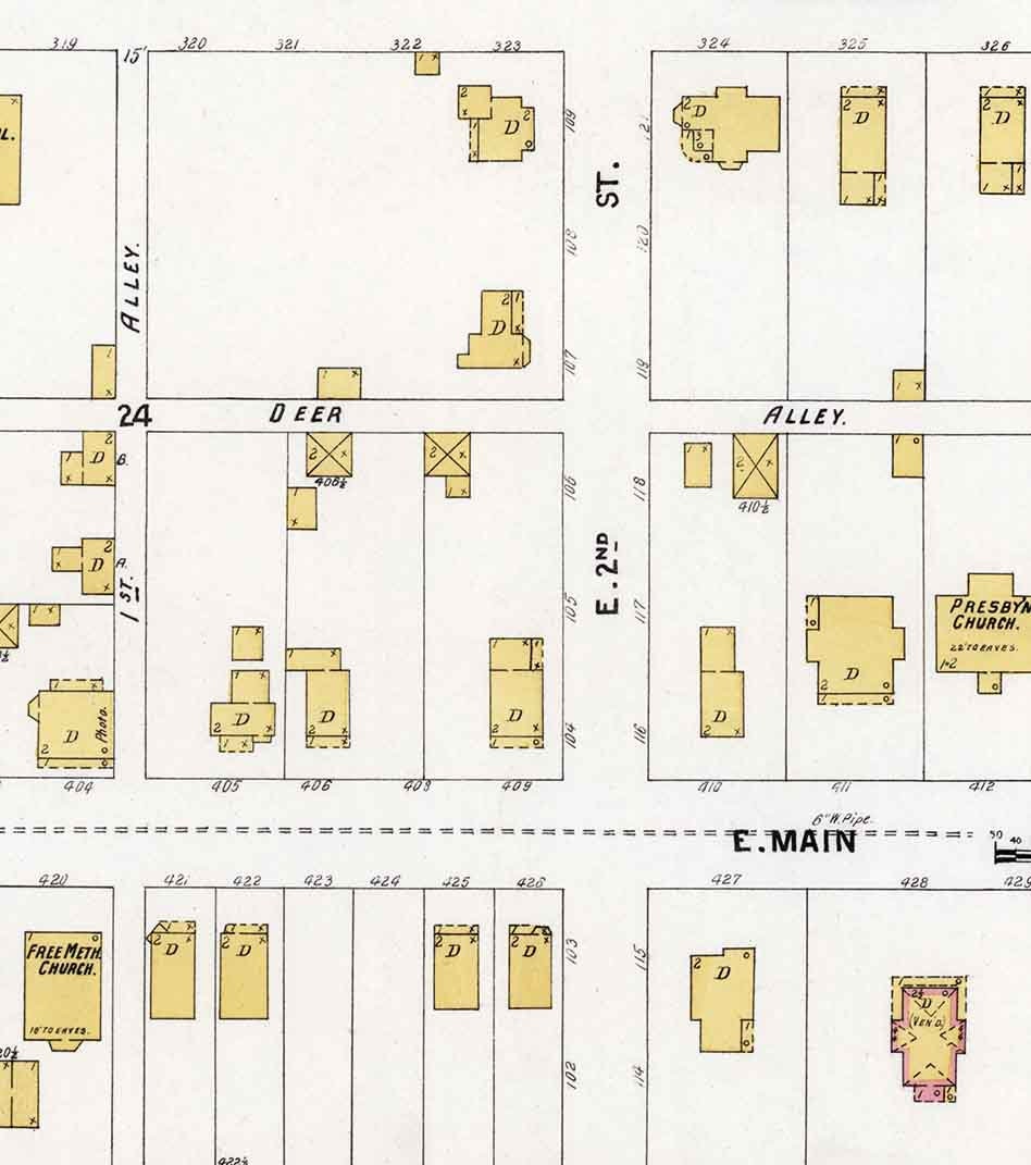 1899 Sanborn Map of Brockwayville Jefferson County Pennsylvania