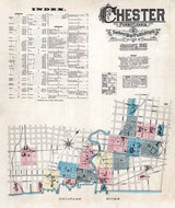 1885 Sanborn Map of Chester Delaware County Pennsylvania