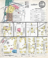 1892 Sanborn Map of Carbondale Lackawanna County Pennsylvania