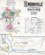 1894 Sanborn Map of Brookville Jefferson County Pennsylvania