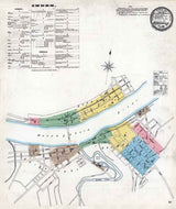 1896 Sanborn Map of Brownsville Fayette County Pennsylvania