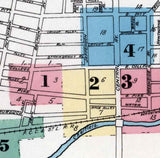 1896 Sanborn Map of Canonsburg Washington County Pennsylvania