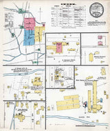 1892 Sanborn Map of Bangor Northampton County Pennsylvania