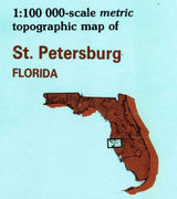 1981 Topo Map of St Petersburg Florida