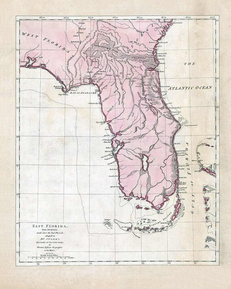 1763 Map of Florida