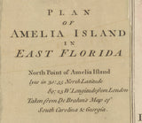 1770 Map of Amelia Island Florida