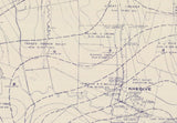 1970s Greene County PA  Oil & Gas Well Map Jefferson and Cumberland Twp