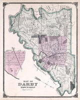1875 Map of Darby Township Delaware County Pennsylvania
